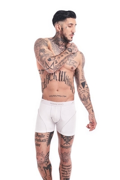 NARCISO BOXER NUBIA ALGODÓN BLANCO - comprar online