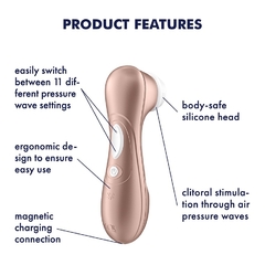 SATISFYER SUCCIONADOR DE CLITORIS RECARGABLE PRO 2 J2018-U2 en internet