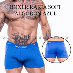 NARCISO BOXER RAKIA SOFT ALGODON AZUL