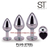 ST KIT DE PLUG ANAL DE METAL 3 TAMAÑO RY-014 BLACK