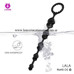 S-HANDE BOLITAS INEXPULSABLE ANAL Y ANILLO PENEANO SHD-S033 NEGRO - CATAMARCASEX LENCERIA Y SEX SHOP