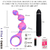 ST INEXPULSABLE ANAL SILICONA FLEXIBLE ROSADO FUCSIA PILU 1 Y BALITA ESTIMULADORA VIBRADORA ST-ANB-0027-V