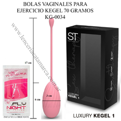 ST BOLA VAGINALE LUXURY KEGEL 1 ST-KG 0034 ROSA FUERTE