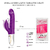 ST DOBLE ESTIMULADOR CON MOVIMIENTO Y CON VIBRADOR REGARGABLE NARDA ST-VB-0265