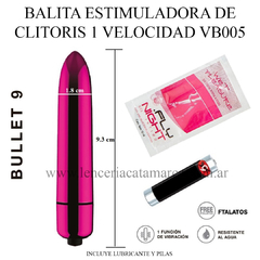 ST BALITA ESTIMULADORA CON VIBRADOR SILVER BULLET 9 1 VELOCIDAD VB005 FUCSIA