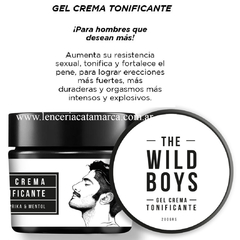 SEXITIVE GEL CREMA TONIFICANTE THE WILD BOYS CON PAPRIKA Y MENTOL 200 G WB02