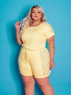 Conjunto plus size moletinho - 10112 - comprar online