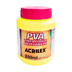 Tinta Acrilex Pva Fosca 37 ml Amarelo Limao