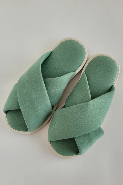 Pantuflas Loto - Verde Jade