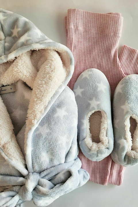 Pantuflas Runa Estrellitas - Gris