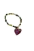 Pulsera de Piedras Naturales con Dije de Corazón (Varios modelos) (copia)