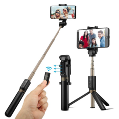 Monopod Baston Palo Selfies Celular Bluetooth Tripode control desmontable con luz led flash - comprar online