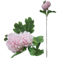 Vara Flor Artificial de Crisantemos 57cm Rosa - Chill Moda