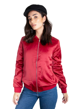 Bomber bordada - Bordo - comprar online