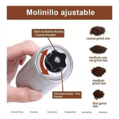 Molinillo Cafe Moledor Triturador Grano Semilla Molino Acero - comprar online
