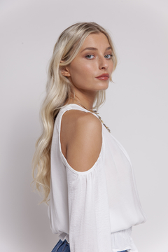 Blusa blanca - tienda online