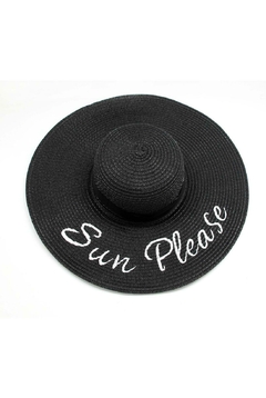 Sombrero Playa Negro por Unidad