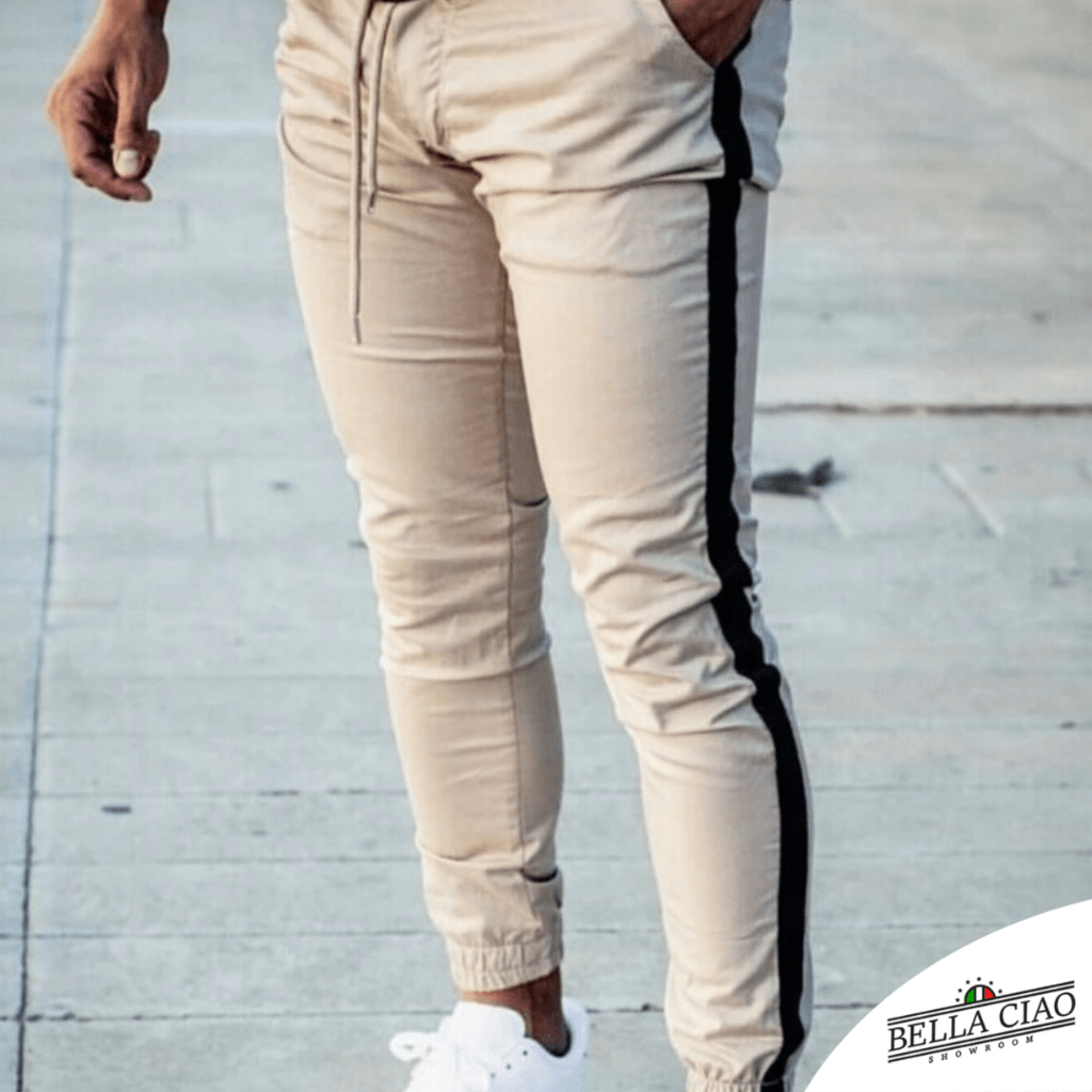 Jogger con outlet franja hombre