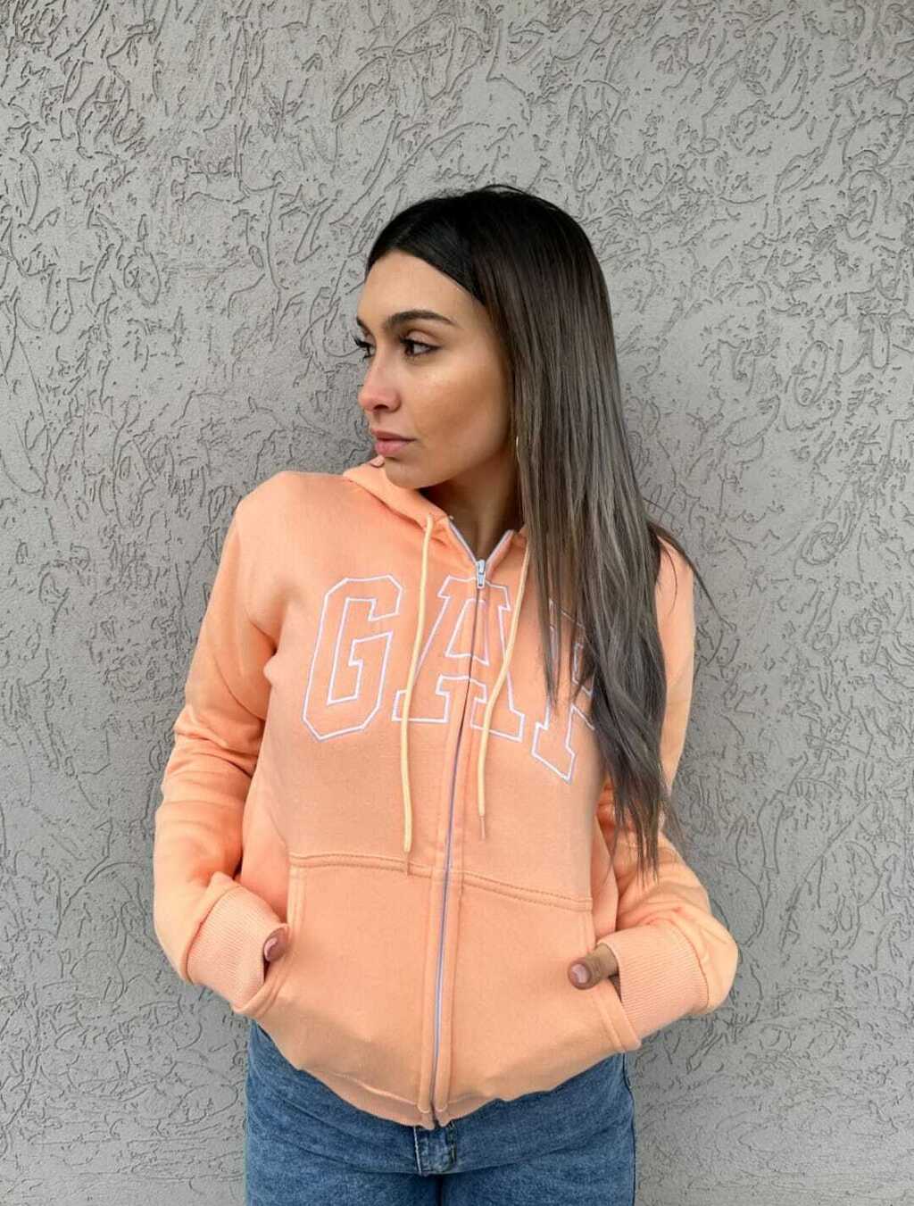 Campera GAP Mujer Rosa Salmon