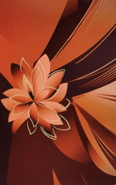 Imagen de Malla escote redondo estampado Panot flor. con tul de retención abdominal. Art. 232419