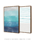 Conjunto com 2 Quadros Decorativos - Aquarela Azul + Beach - comprar online