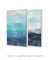 Conjunto com 2 Quadros Decorativos - Aquarela Azul + Ocean - loja online