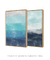 Conjunto com 2 Quadros Decorativos - Aquarela Azul + Ocean - comprar online