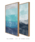 Conjunto com 2 Quadros Decorativos - Aquarela Azul + Ocean - Rachel Moya | Art Studio - Quadros Decorativos