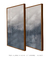 Conjunto com 2 Quadros Decorativos - Blue Nightfall N.01 + Blue Nightfall N.02 - comprar online