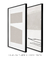 Conjunto com 2 Quadros Decorativos - Construction Minimal 03 + Modern Minimal 02 Neutral - comprar online