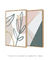 Conjunto com 2 Quadros Decorativos - Folhagem Boho + Geométrico Minimalista Spring 05 - loja online