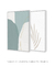 Conjunto com 2 Quadros Decorativos - Hillstone Green + Leaf Minimal Bege - Rachel Moya | Art Studio - Quadros Decorativos
