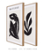 Conjunto com 2 Quadros Decorativos - Inspirado Matisse Nu Noir + Inspirado Matisse Cut-Outs Noir I - loja online
