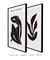 Imagem do Conjunto com 2 Quadros Decorativos - Inspirado Matisse Nu Noir + Inspirado Matisse Cut-Outs Noir I