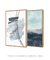 Conjunto com 2 Quadros Decorativos - Linhas Azul + Ocean - loja online