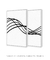 Conjunto com 2 Quadros Decorativos - Linhas Branco Díptico N.01 + Linhas Branco Díptico N.02 - Rachel Moya | Art Studio - Quadros Decorativos
