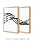 Imagem do Conjunto com 2 Quadros Decorativos - Linhas Branco Díptico N.01 + Linhas Branco Díptico N.02
