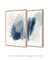 Conjunto com 2 Quadros Decorativos - Minimal Blue Strokes + Minimal Blue Strokes 02 - loja online
