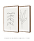 Imagem do Conjunto com 2 Quadros Decorativos - Minimal Leaf 01 + Minimal Leaf 02