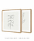 Conjunto com 2 Quadros Decorativos - Minimal Leaf 01 Quadrado + Minimal Leaf 02 Quadrado - loja online