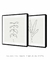 Conjunto com 2 Quadros Decorativos - Minimal Leaf 01 Quadrado + Minimal Leaf 02 Quadrado - comprar online