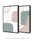 Conjunto com 2 Quadros Decorativos - Modern Shapes 02 + Modern Shapes 04 - Rachel Moya | Art Studio - Quadros Decorativos