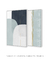 Conjunto com 2 Quadros Decorativos - Modern Shapes Azul + Beach III - Rachel Moya | Art Studio - Quadros Decorativos