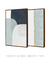 Imagem do Conjunto com 2 Quadros Decorativos - Modern Shapes Azul + Beach III