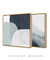 Conjunto com 2 Quadros Decorativos - Modern Shapes Azul Quadrado + Modern Blue Strokes 03 Quadrado - loja online