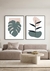 Conjunto com 2 Quadros Decorativos - Monstera Spring + Modern Flower Spring