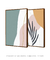 Imagem do Conjunto com 2 Quadros Decorativos - Nuances Minimal Verde e Rose + Leaf Minimal Colors