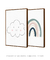 Conjunto com 2 Quadros Decorativos - Nuvem + Arco-íris