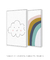 Conjunto com 2 Quadros Decorativos - Nuvem + Full Of Colors - Rachel Moya | Art Studio - Quadros Decorativos