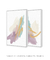 Conjunto com 2 Quadros Decorativos - Purple Aqua N.01 + Purple Aqua N.02 - Rachel Moya | Art Studio - Quadros Decorativos